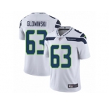 Youth Nike Seattle Seahawks #63 Mark Youth Nike Seattle Seahawks #63 Mark Glowinski Vapor Untouchable Limited White NFL Jersey