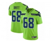 Youth Nike Seattle Seahawks #68 Justin Britt Vapor Untouchable Limited Green NFL Jersey