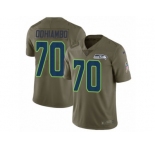Youth Nike Seattle Seahawks #70 Rees Odhiambo Limited Olive 2017 Salute to Service NFL Jersey