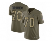 Youth Nike Seattle Seahawks #70 Rees Odhiambo Limited Olive Camo 2017 Salute to Service NFL Jersey