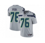 Youth Nike Seattle Seahawks #76 Germain Ifedi Vapor Untouchable Limited Grey Alternate NFL Jersey