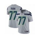Youth Nike Seattle Seahawks #77 Ahtyba Rubin Vapor Untouchable Limited Grey Alternate NFL Jersey
