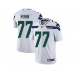 Youth Nike Seattle Seahawks #77 Ahtyba Rubin Vapor Untouchable Limited White NFL Jersey
