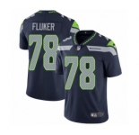 Youth Nike Seattle Seahawks #78 D.J. Fluker Navy Blue Team Color Vapor Untouchable Elite Player NFL Jersey