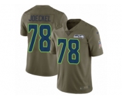 Youth Nike Seattle Seahawks #78 Luke Joeckel Limited Olive 2017 Salute to Service NFL Jersey