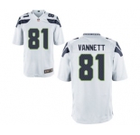 Youth Nike Seattle Seahawks #81 Nick Vannett White NFL Jersey