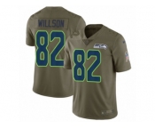 Youth Nike Seattle Seahawks #82 Luke Willson Limited Olive 2017 Salute to Service NFL Jersey