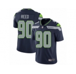 Youth Nike Seattle Seahawks #90 Jarran Reed Vapor Untouchable Limited Steel Blue Team Color NFL Jersey