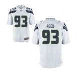 Youth Nike Seattle Seahawks #93 Jarran Reed White NFL Jersey