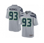 Youth Nike Seattle Seahawks #93 Malik McDowell Limited Grey Alternate NFL Jersey