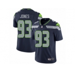 Youth Nike Seattle Seahawks #93 Nazair Jones Vapor Untouchable Limited Steel Blue Team Color NFL Jersey