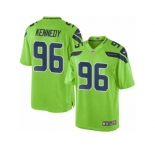 Youth Nike Seattle Seahawks #96 Cortez Kennedy Limited Green Rush NFL Jersey