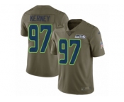 Youth Nike Seattle Seahawks #97 Patrick Kerney Limited Olive 2017 Salute to Service NFL Jersey
