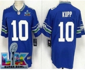 Youth Seattle Seahawks #10 Cooper Kupp Limited Blue Super Bowl LX Vapor Jersey