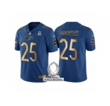 Youth Seattle Seahawks #25 Richard Sherman NFC 2017 Pro Bowl Blue Gold Limited Jersey