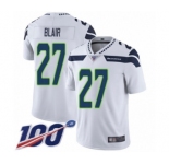 Youth Seattle Seahawks #27 Marquise Blair White Vapor Untouchable Limited Player 100th Season Football Jersey