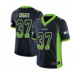 Youth Seattle Seahawks #37 Quandre Diggs Limited Navy Blue Rush Drift Fashion Football Jersey