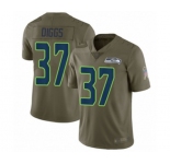 Youth Seattle Seahawks #37 Quandre Diggs Limited Olive 2017 Salute to Service Football Jersey