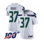 Youth Seattle Seahawks #37 Quandre Diggs White Vapor Untouchable Limited Player 100th Season Football Jersey