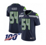Youth Seattle Seahawks #54 Bobby Wagner Navy Blue Team Color Vapor Untouchable Limited Player 100th Season Football Jersey