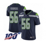 Youth Seattle Seahawks #56 Mychal Kendricks Navy Blue Team Color Vapor Untouchable Limited Player 100th Season Football Jersey
