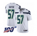 Youth Seattle Seahawks #57 Cody Barton White Vapor Untouchable Limited Player 100th Season Football Jersey