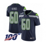 Youth Seattle Seahawks #60 Phil Haynes Navy Blue Team Color Vapor Untouchable Limited Player 100th Season Football Jersey