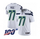 Youth Seattle Seahawks #77 Ethan Pocic White Vapor Untouchable Limited Player 100th Season Football Jersey