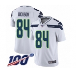 Youth Seattle Seahawks #84 Ed Dickson White Vapor Untouchable Limited Player 100th Season Football Jersey