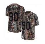 Youth Seattle Seahawks #90 Jadeveon Clowney Limited Camo Rush Realtree Football Jersey