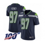 Youth Seattle Seahawks #97 Patrick Kerney Navy Blue Team Color Vapor Untouchable Limited Player 100th Season Football Jersey