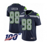 Youth Seattle Seahawks #98 Rasheem Green Navy Blue Team Color Vapor Untouchable Limited Player 100th Season Football Jersey