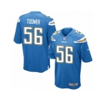 Men Nike Los Angeles Chargers #56 Korey Toomer Game Electric Blue Alternate NFL Jersey