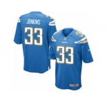Men's Nike Los Angeles Chargers #33 Rayshawn Jenkins Game Electric Blue Alternate NFL Jersey