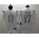 Nike San Diego Chargers #17 Philip Rivers Platinum White Jerseys(Game)
