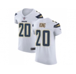 Nike Los Angeles Chargers #20 Desmond King White Men Stitched NFL Vapor Untouchable Elite Jersey