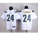 nike nfl jerseys san diego chargers #24 flowers white[Elite][flowers]