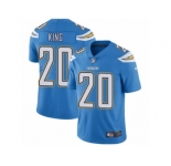 Men Nike Los Angeles Chargers #20 Desmond King Electric Blue Alternate Vapor Untouchable Limited Player NFL Jersey