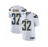 Men Nike Los Angeles Chargers #32 Branden Oliver White Vapor Untouchable Limited Player NFL Jersey