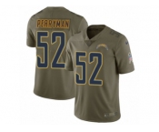Men Nike Los Angeles Chargers #52 Denzel Perryman Limited Olive 2017 Salute to Service NFL Jersey