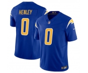 Men's Los Angeles Chargers #0 Daiyan Henley Royal 2025 F.U.S.E Vapor Limited Stitched Football Jersey