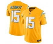 Men's Los Angeles Chargers #15 Ladd McConkey Gold 2025 F.U.S.E. AlternateVapor Limited Football Stitched Jersey