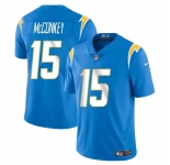 Men's Los Angeles Chargers #15 Ladd McConkey Light Blue 2024 Draft Vapor Limited Football Stitched Jersey