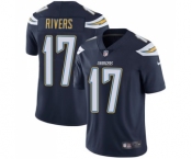 Men's Los Angeles Chargers #17 Philip Rivers Navy Blue Team Color Vapor Untouchable Limited Player Football Jersey