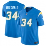 Men's Los Angeles Chargers #34 Keaton Mitchell Blue 2026 F.U.S.E. Vapor Limited Football Stitched Jersey