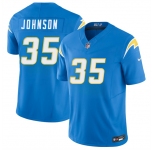 Men's Los Angeles Chargers #35 Amar Johnson Blue 2026 F.U.S.E. Vapor Limited Football Stitched Jersey