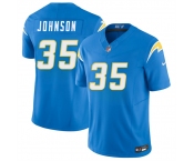 Men's Los Angeles Chargers #35 Amar Johnson Blue 2026 F.U.S.E. Vapor Limited Football Stitched Jersey