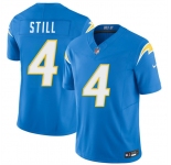 Men's Los Angeles Chargers #4 Tarheeb Still Blue 2026 F.U.S.E. Vapor Limited Football Stitched Jersey