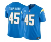 Men's Los Angeles Chargers #45 Tuli Tuipulotu Blue 2026 F.U.S.E. 1-Star C Patch Vapor Limited Football Stitched Jersey