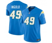 Men's Los Angeles Chargers #49 Alec Ingold Blue 2026 F.U.S.E. Vapor Limited Football Stitched Jersey